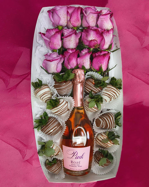 Rose Box with Strawberries