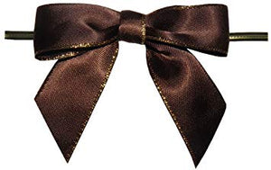 Brown Bow Twist Tie